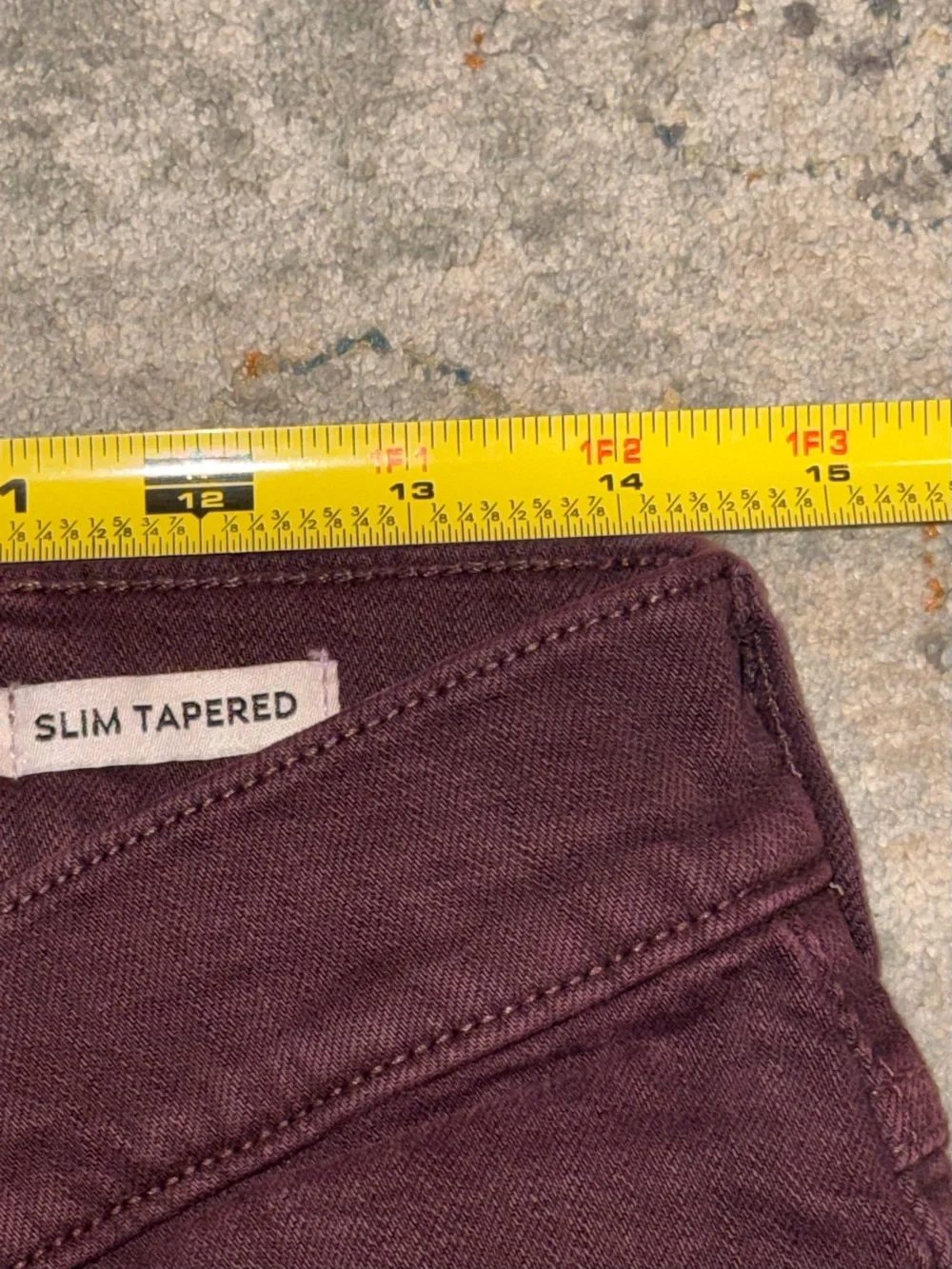 Wrangler Men’s Skinny Jeans in Deep Burgundy 30x32